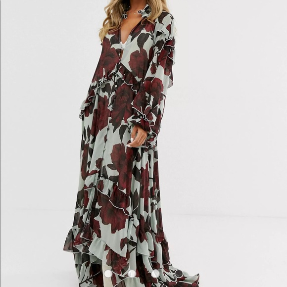 Free People Hearts Run Wild Floral Maxi Dress - Picture 2 of 12